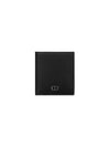 Vertical Grained Calfskin CD Icon Signature Half Wallet Black - DIOR - BALAAN 1