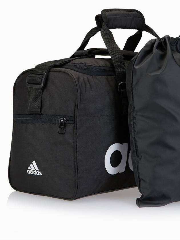 Linear Essential Travel Medium Duffel Bag Black - ADIDAS - BALAAN.