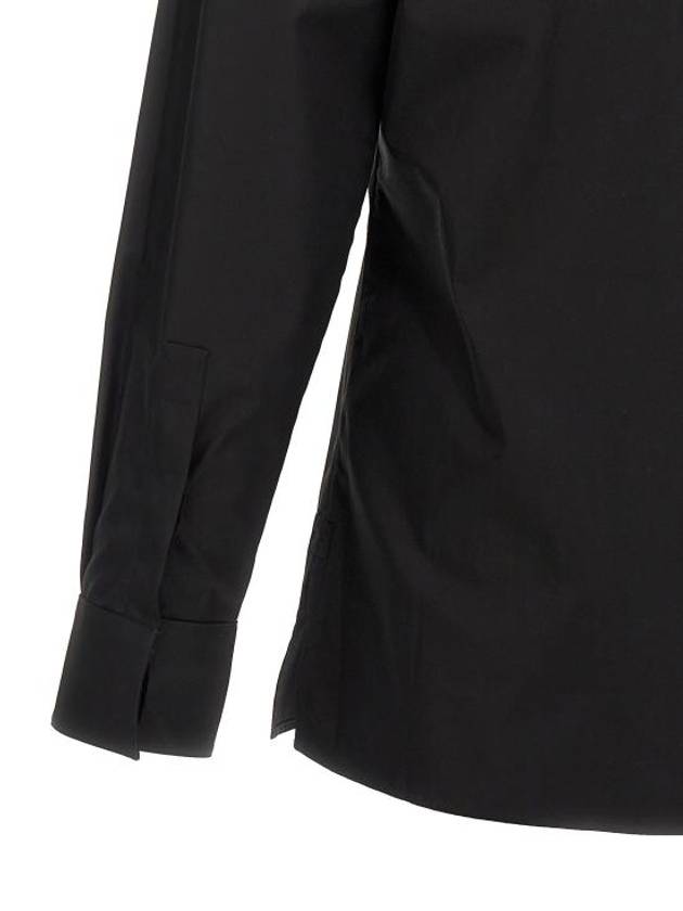 Classic Fit Poplin Long Sleeve Shirt Black - GIVENCHY - BALAAN 5