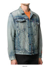 Trucker Denim Jacket Blue - HERON PRESTON - BALAAN 3