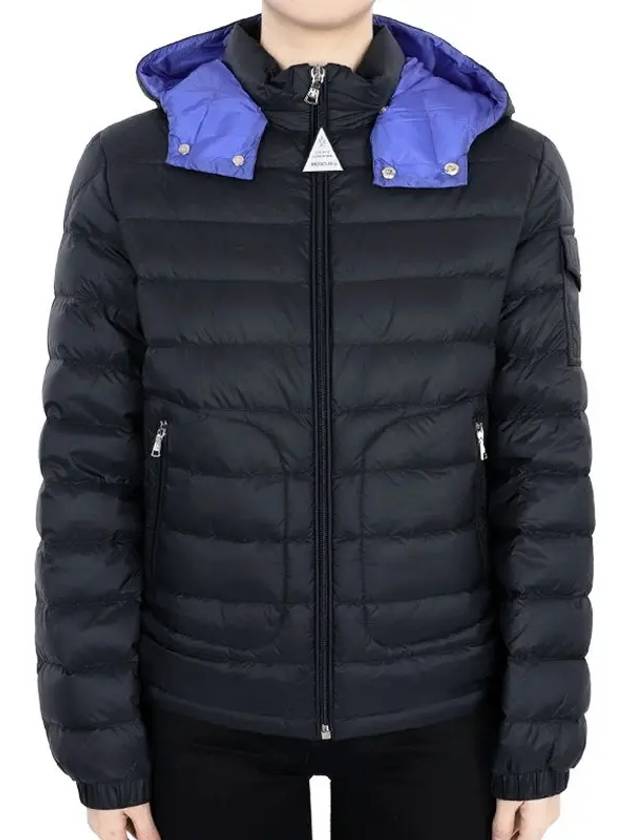 Kids LAUROS Hooded Down Jacket Navy 1A00031 595FE 778 12 14A Adults can wear - MONCLER - BALAAN 2