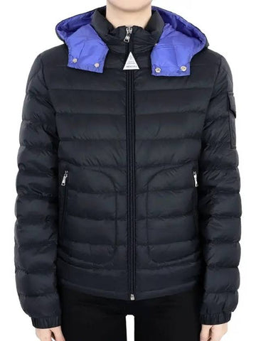 Kids LAUROS Hooded Down Jacket Navy 1A00031 595FE 778 12 14A Adults can wear - MONCLER - BALAAN 1