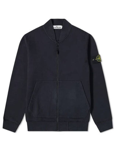 Wappen Patch Zip-Up Jacket Navy - STONE ISLAND - BALAAN 1