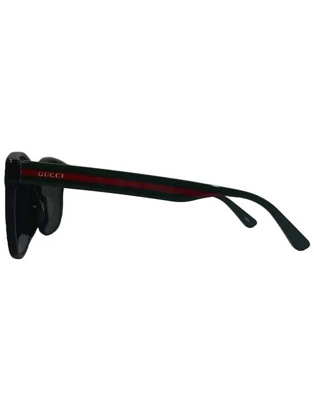 Eyewear Asian Fit Square Horn Rim Sunglasses Black - GUCCI - BALAAN 9