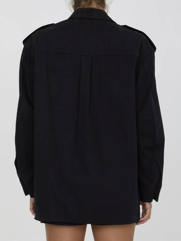 Pre-Styled Romper In Cotton Twill - ALEXANDER WANG - BALAAN 4