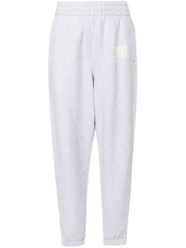 Alexander Wang Essential Terry Classic Sweatpant Puff Paint Logo Clothing - ALEXANDER WANG - BALAAN 1