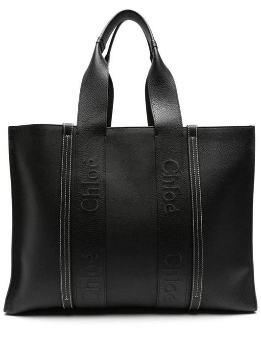 large Woody leather tote bag CHC382M40001 - CHLOE - BALAAN 1