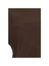 Draped High Neck Zipper Blouse Brown - JIL SANDER - BALAAN 4