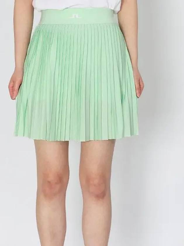 Women's Binx Pleated Skirt Green - J.LINDEBERG - BALAAN 2