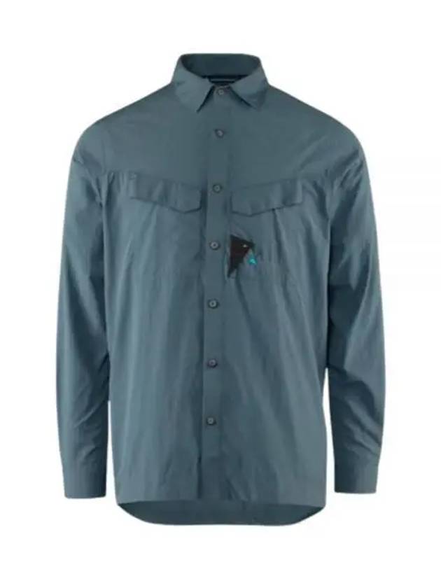 New LS Shirt Man Whistle Blue 10371 667 - KLATTERMUSEN - BALAAN 1