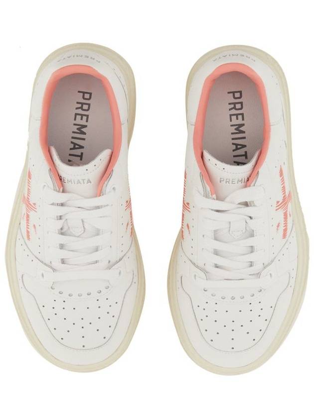 Classic Calfskin Low Top Sneakers Pink White - PREMIATA - BALAAN 7