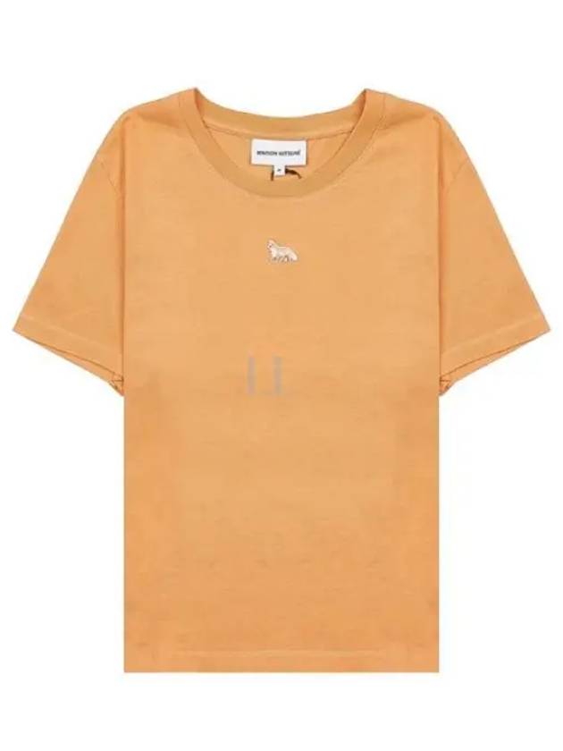 Baby Fox Patch Regular Short Sleeve T-Shirt Orange - MAISON KITSUNE - BALAAN 2