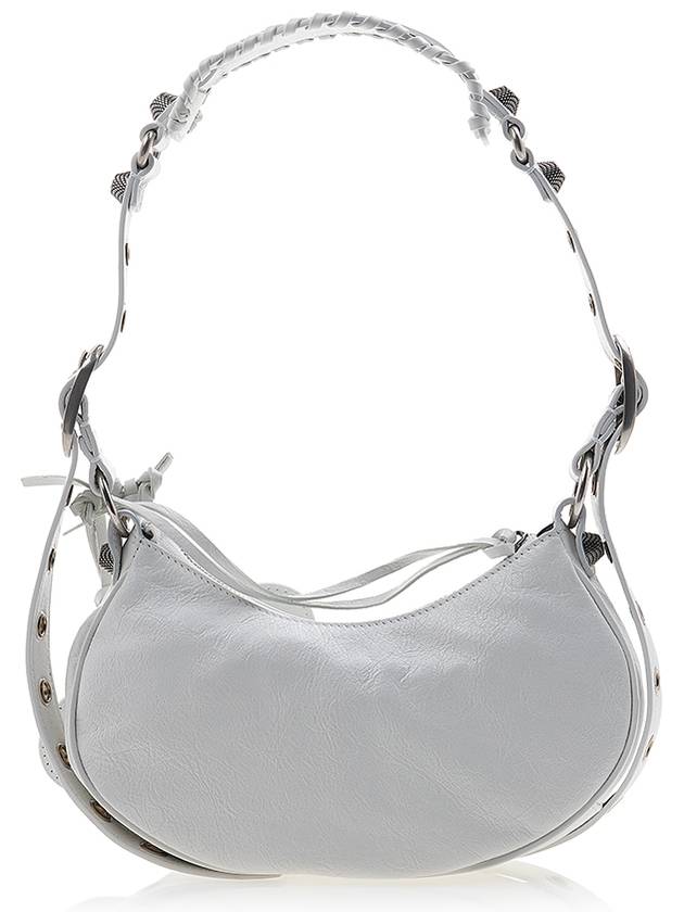 Le Cagole XS Lambskin Shoulder Bag White - BALENCIAGA - BALAAN 4