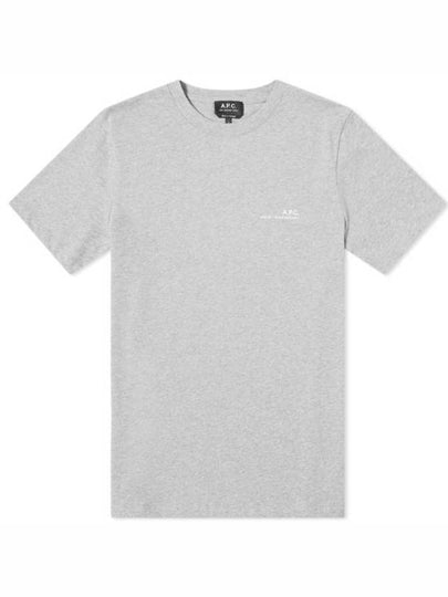 Men's Item Logo Short Sleeve T-Shirt Grey - A.P.C. - BALAAN 2