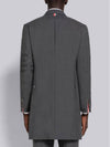 Men's Plain Weave 4 Bar Chesterfield Over Single Coat Dark Grey - THOM BROWNE - BALAAN 4