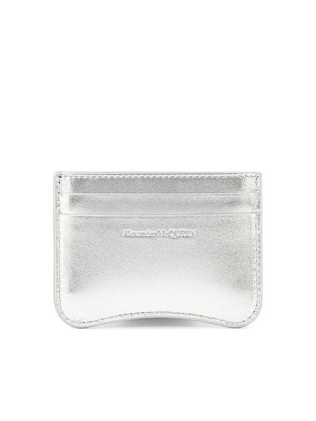 Seal Card Wallet Silver - ALEXANDER MCQUEEN - BALAAN 4