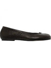 Tabi Leather Flat Black - MAISON MARGIELA - BALAAN 1