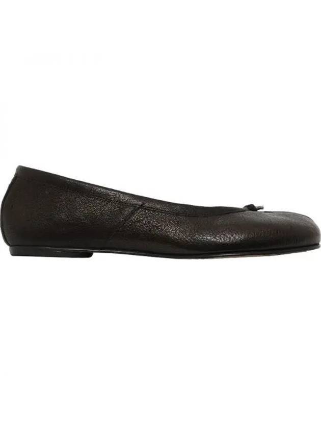 Tabi Leather Flat Black - MAISON MARGIELA - BALAAN 1