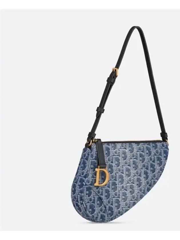 Saddle Rodeo Pouch Bag Blue - DIOR - BALAAN 3