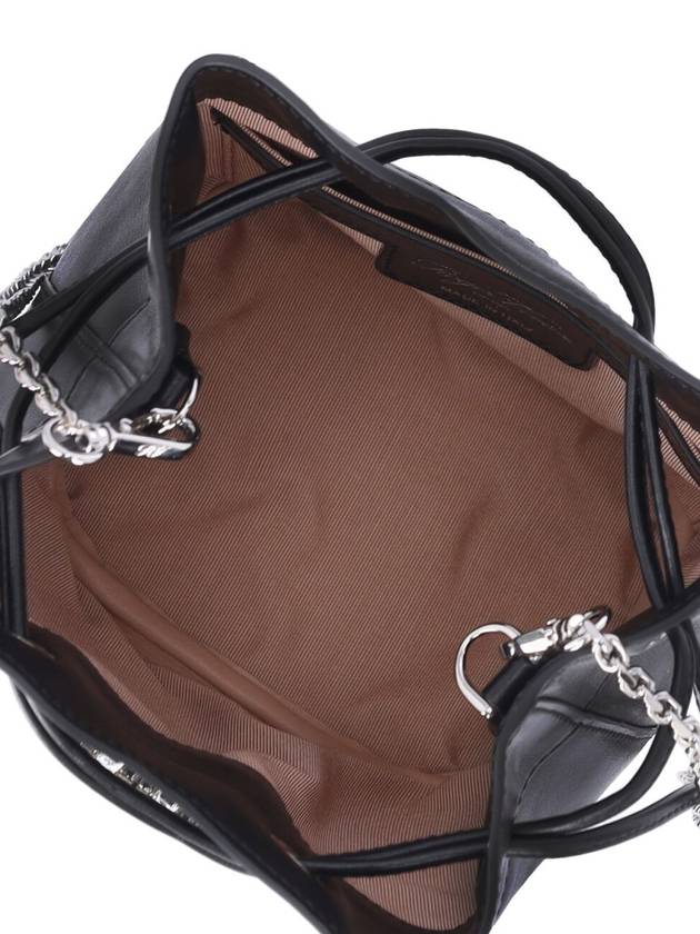 Très Vivier Leather Bucket Bag Black - ROGER VIVIER - BALAAN 5