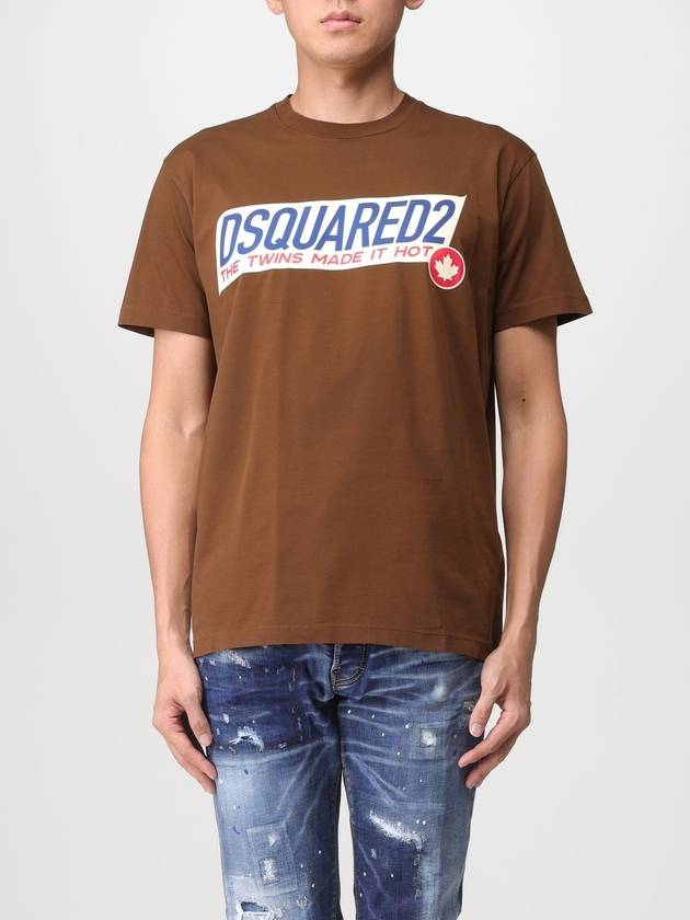 T-shirt Dsquared2 in cotone con logo - DSQUARED2 - BALAAN 1