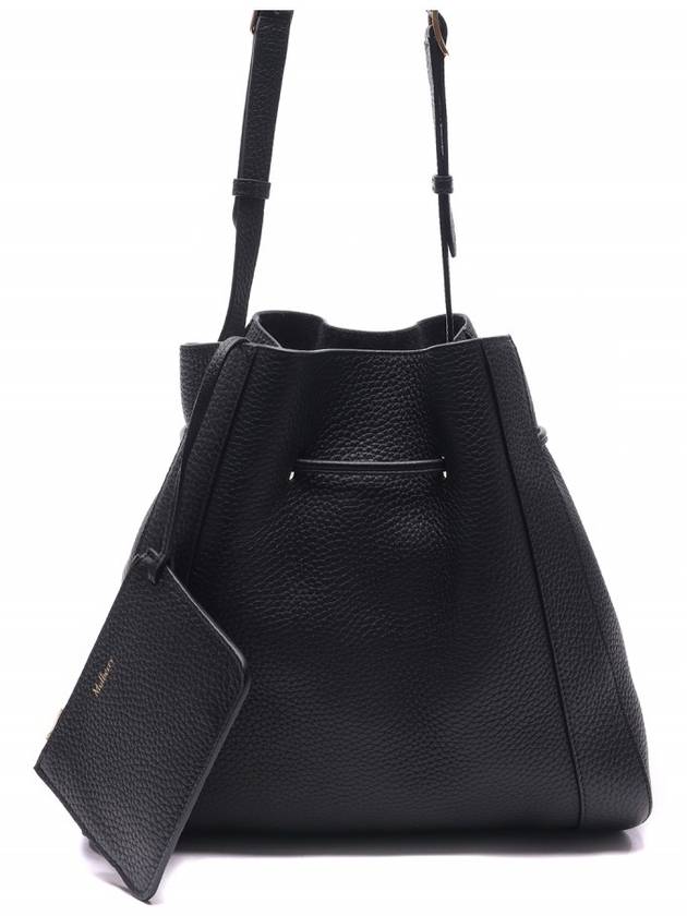 Millie Small Heavy Grain Tote Bag Black - MULBERRY - BALAAN 5