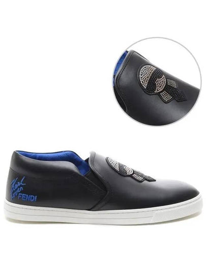 Swarovski Lagerfeld Slip On Black - FENDI - BALAAN 2