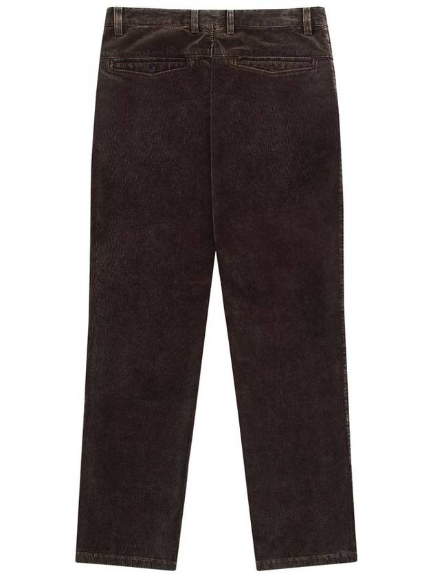 Men's Washed Corduroy Straight Pants Brown - SOLEW - BALAAN 3