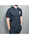 McQueen Skull Patch Logo Polo Short Sleeve Black - ALEXANDER MCQUEEN - BALAAN 3