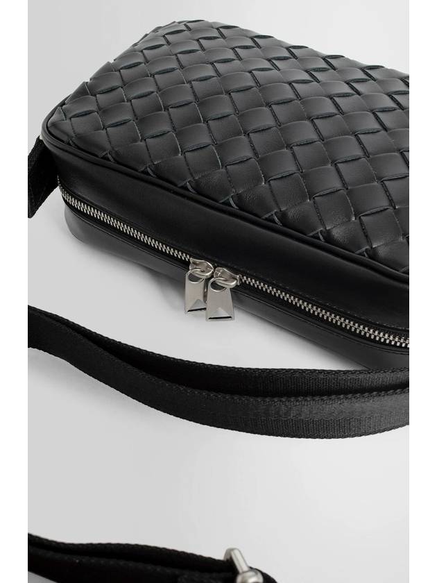 Classic Intrecciato Small Camera Cross Bag Black - BOTTEGA VENETA - BALAAN 5