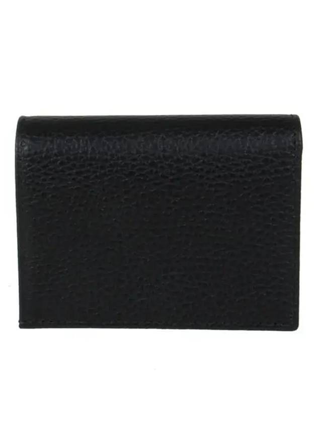 GG Marmont Leather Half Wallet Black - GUCCI - BALAAN 5