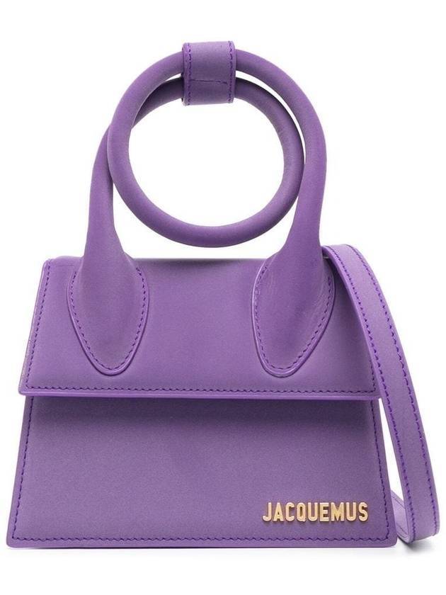 Coil Handle Le Chiquito Tote Bag Purple - JACQUEMUS - BALAAN.