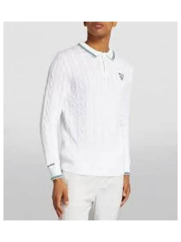 Wimbledon Cotton Collar Sweater White 1236813 - POLO RALPH LAUREN - BALAAN 1