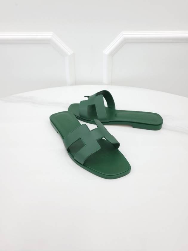 Oran sandals emerald green 38 - HERMES - BALAAN 3