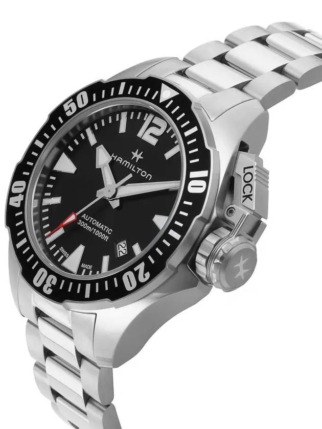 Khaki Navy Frogman Automatic Metal Watch Black - HAMILTON - BALAAN 4