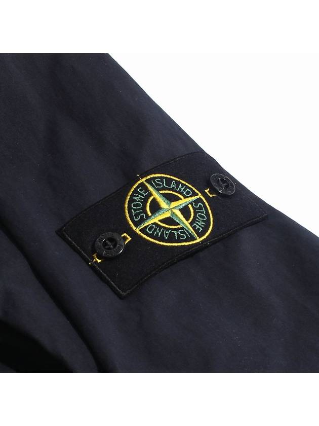 Supima Cotton Twill Stretch-TC Jacket Navy Blue - STONE ISLAND - BALAAN 4