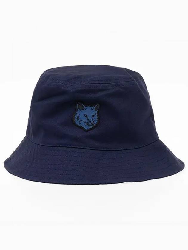 Fox Head Patch Bucket Hat Ink Blue LM06113WW0088 P476 - MAISON KITSUNE - BALAAN 2