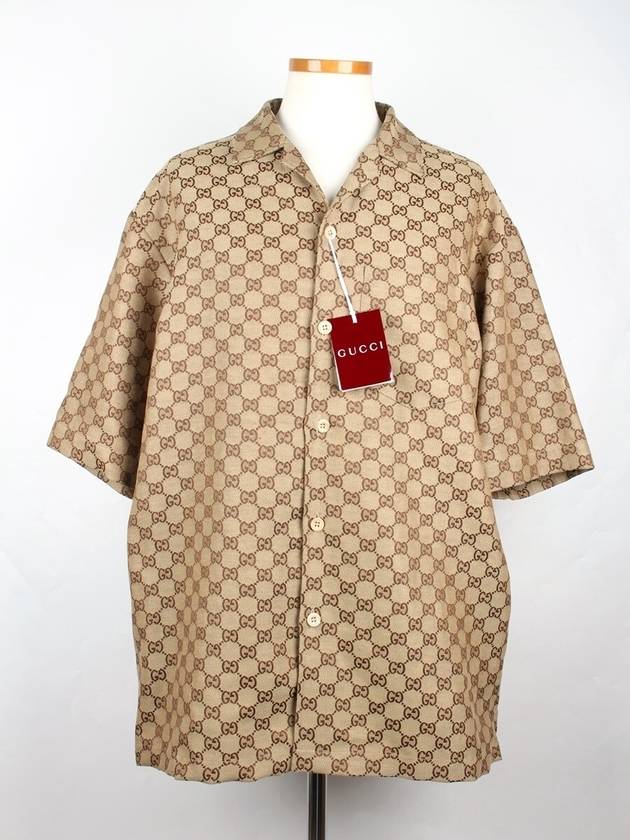 GG canvas short sleeve shirt jacket 48 - GUCCI - BALAAN 1