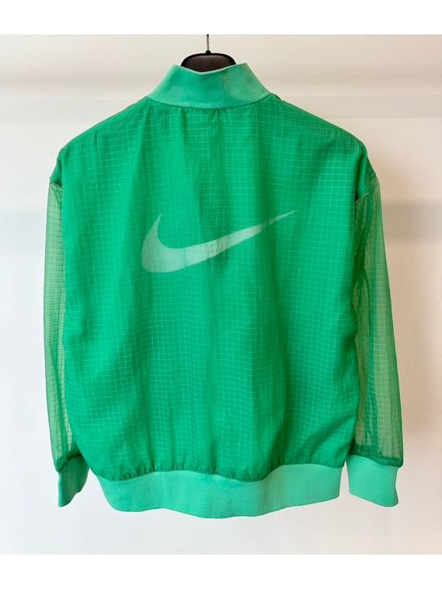 NSW Essentials Woven Varsity Bomber Jacket Green - NIKE - BALAAN 4