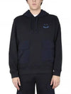 PS Happy Contrast Nylon Hoodie Navy - PAUL SMITH - BALAAN 2