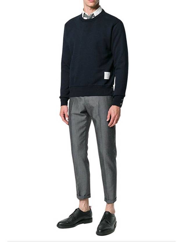 Center Back Stripe Crewneck Sweatshirt Navy - THOM BROWNE - BALAAN 4