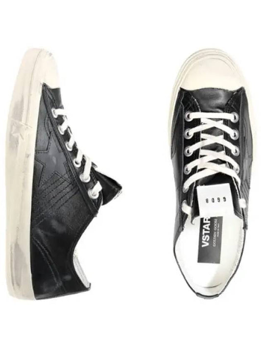 V Star Sneakers Black Leather Men s - GOLDEN GOOSE - BALAAN 1