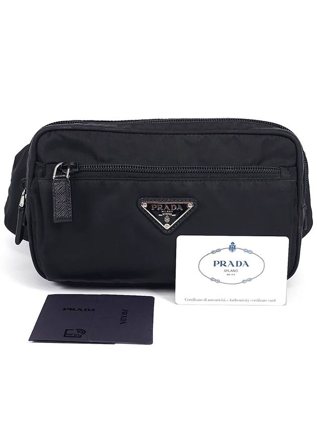 2VL977 Lee nylon triangle logo belt bag - PRADA - BALAAN 1