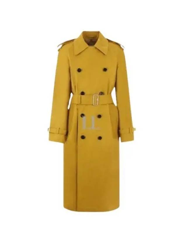 Gabardine Long Trench Coat Yellow - BURBERRY - BALAAN 2