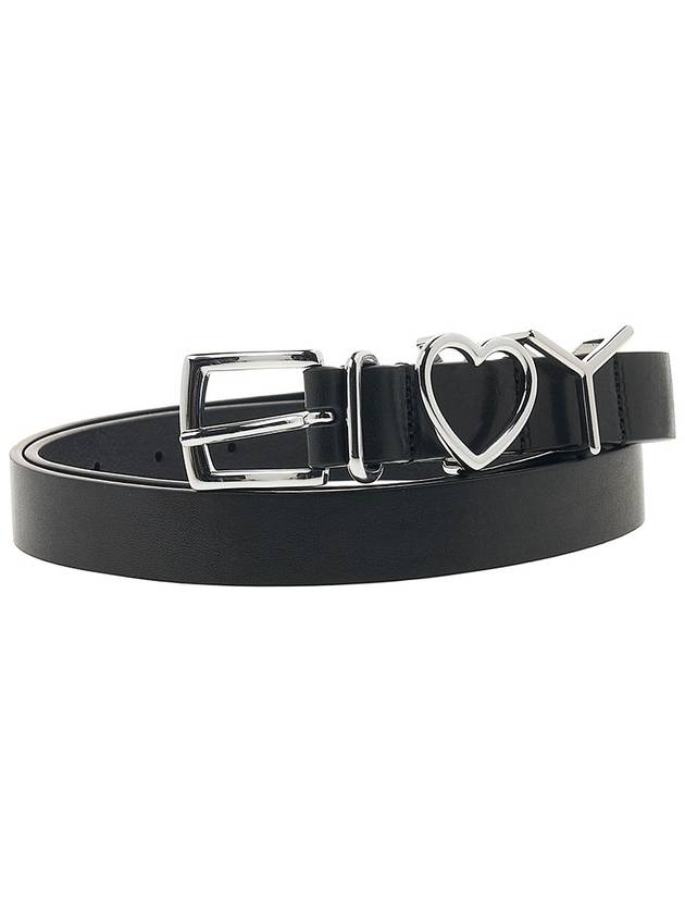 Y Buckle Silver Belt Black - Y/PROJECT - BALAAN.