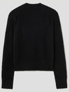 Baby Fox Patch Wool Cardigan Black - MAISON KITSUNE - BALAAN 3