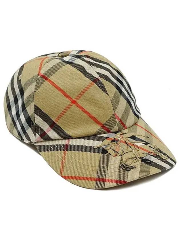 Vintage Check Base Ball Cap Beige - BURBERRY - BALAAN 3