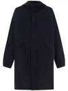 Poplin Water Repellant Parka Navy - JIL SANDER - BALAAN 1