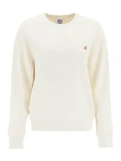 Women's Tennis Academy Sweatshirt Beige - AUTRY - BALAAN 2