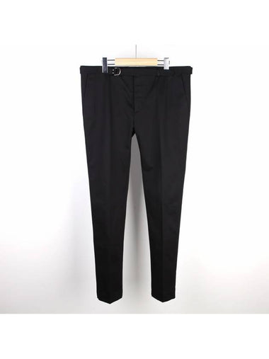 Belt Cotton Slacks Black MV0 RV53548N ON0 - VALENTINO - BALAAN 1